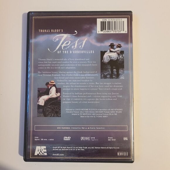 *3 for $30* Tess of the d'Urbervilles Movie - DVD - Book Novel - Picture 2 of 2
